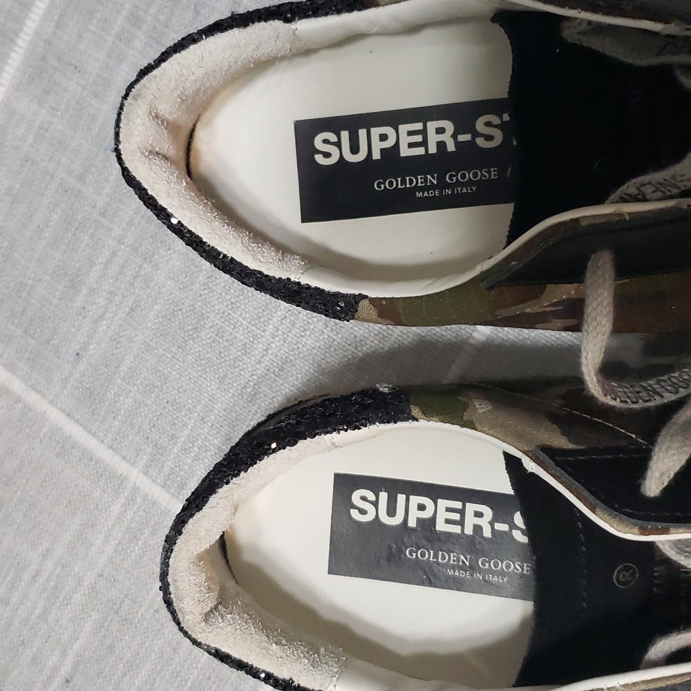 Golden Goose Camouflage and Black Sneakers - Picture 15 of 16